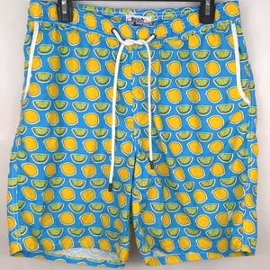 Beach Bros swim trunks sz M  Lemons Limes